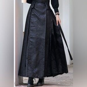 S black horse face skirt, Hanfu horse face skirt, only one skirt, no top